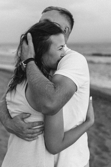 couple, blackandwhite