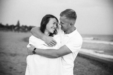 couple, blackandwhite