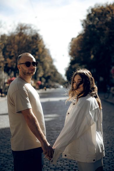 couple, street, ukraine, content