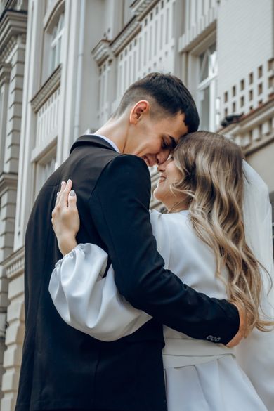 couple, street, ukraine, wedding, content