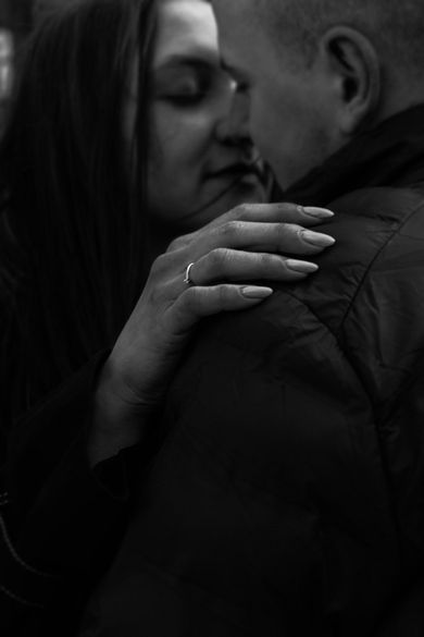 couple, blackandwhite