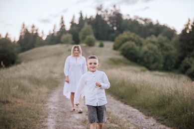couple, portrait, children, bachelorette, family