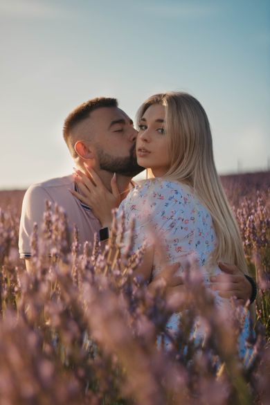 couple, portrait, content
