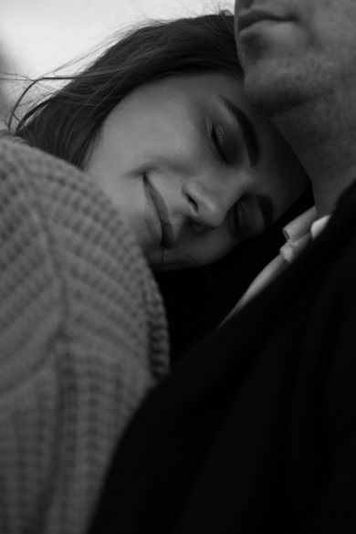 couple, blackandwhite