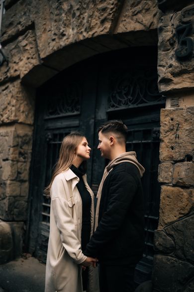 couple, street