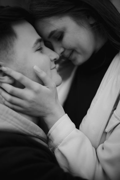 couple, blackandwhite