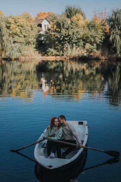couple, wedding, portrait