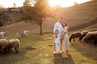 couple, children, ukraine, family