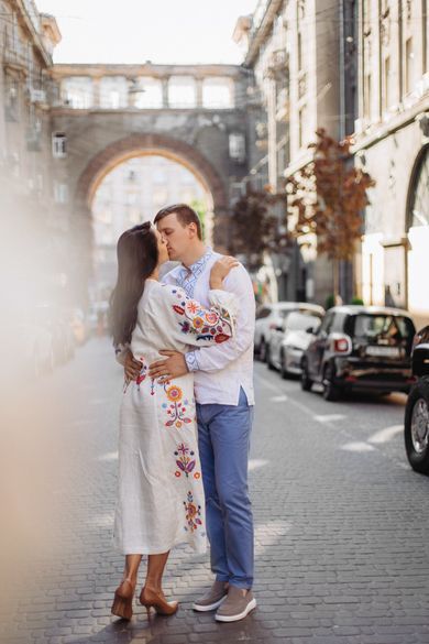couple, street, ukraine