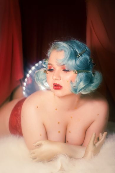portrait, glamour, content, boudoir