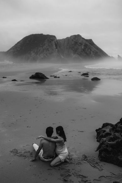 couple, blackandwhite