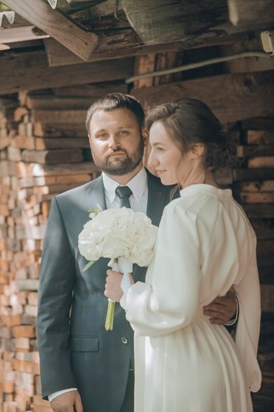 couple, portrait, wedding