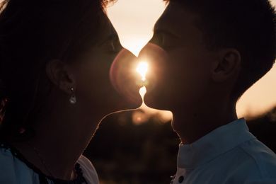 couple, portrait, wedding