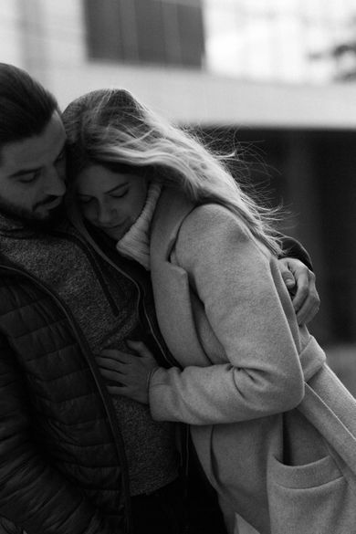 couple, blackandwhite