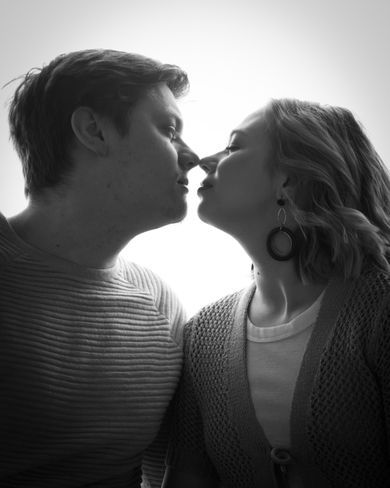 couple, blackandwhite, portrait, family