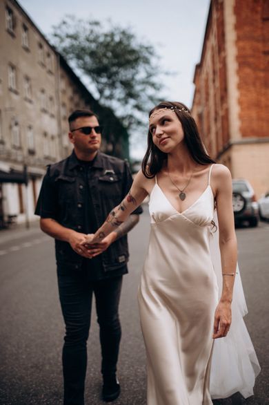 couple, street, portrait, family