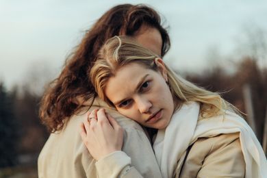 couple, street, events
