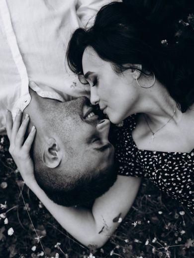 couple, blackandwhite