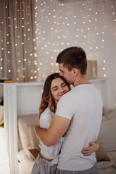 couple, portrait, content