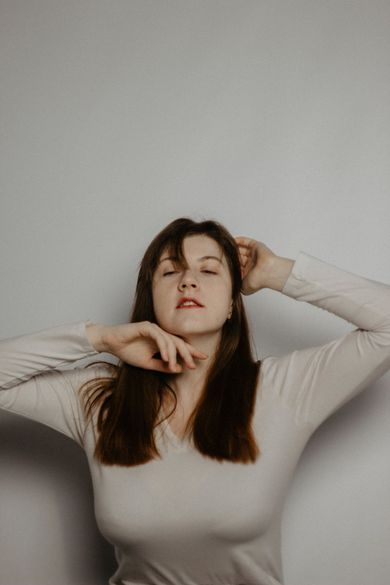 glamour, portrait, content