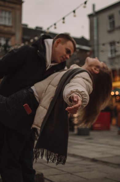 couple, street, portrait