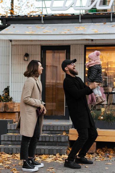 children, street, baby, family