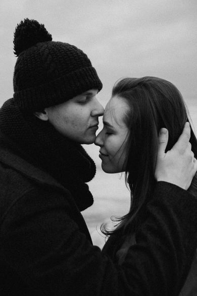 couple, blackandwhite