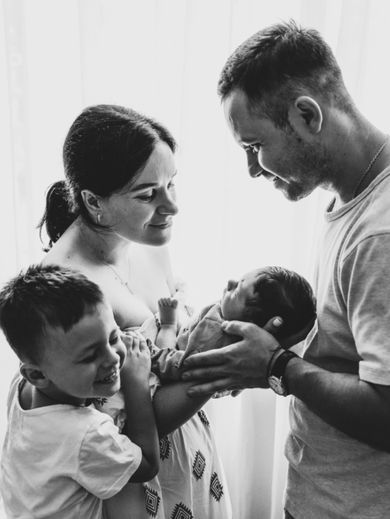 blackandwhite, children, family