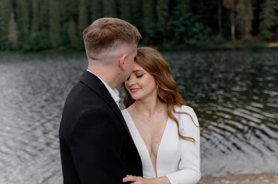 couple, wedding, nature