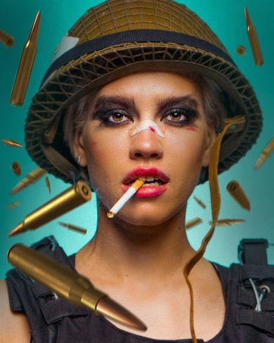 portrait, glamour, content