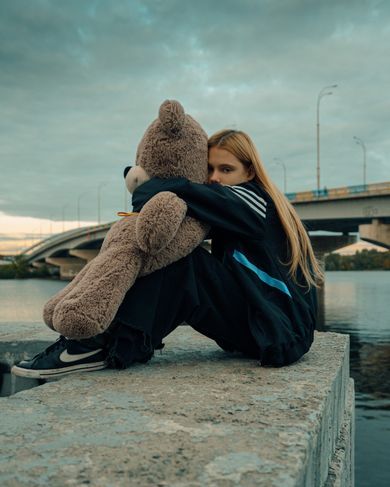 street, portrait, content