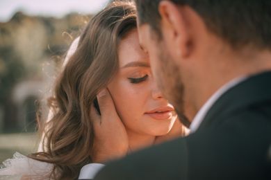couple, wedding, family
