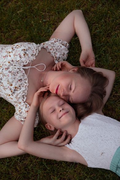 children, nature, family