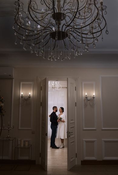 couple, wedding, family