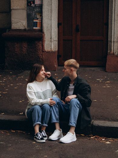 couple, street