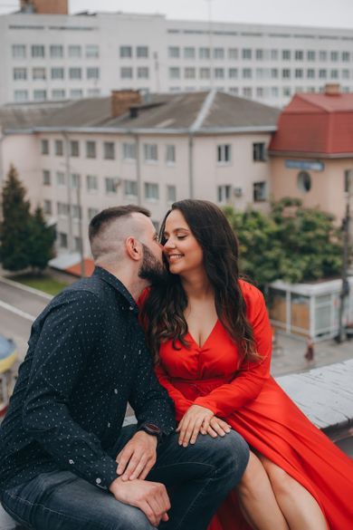 couple, wedding, family