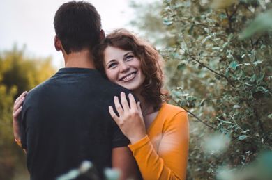 couple, nature, portrait, wedding, family