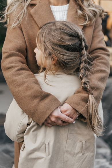children, street, family