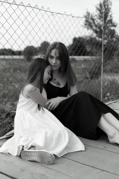 blackandwhite, children, family