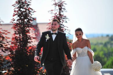 couple, wedding, family