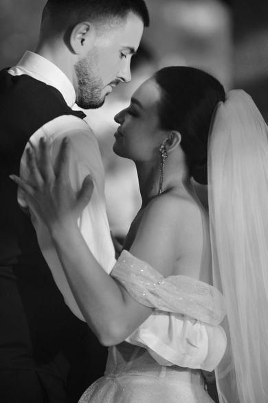 couple, wedding, family