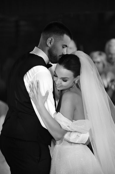 couple, wedding, family