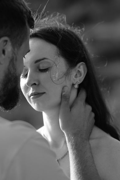 couple, blackandwhite