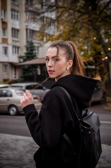 street, portrait, content