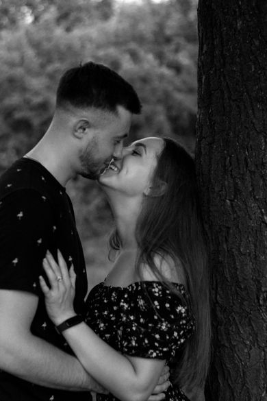 couple, blackandwhite