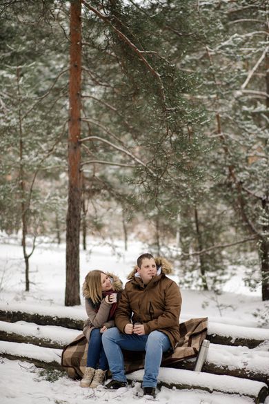 couple, nature, portrait, family