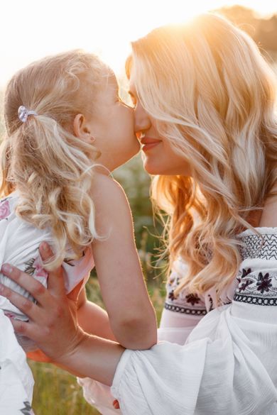 children, nature, family
