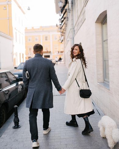 couple, street