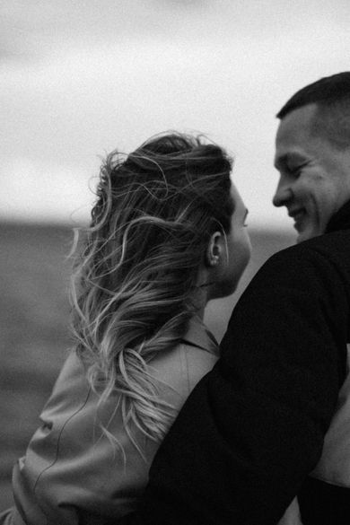 couple, blackandwhite
