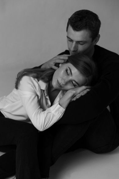 couple, blackandwhite